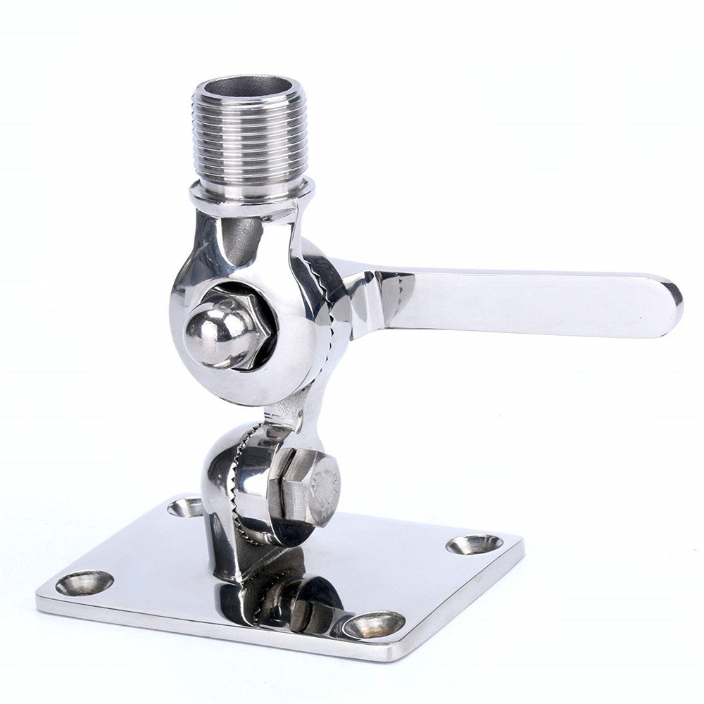 Stainless Steel Antenna Base Mount - Marine Hardware And Boat Seat ...