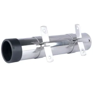 stainless steel mount fishing rod holder with transom side view
